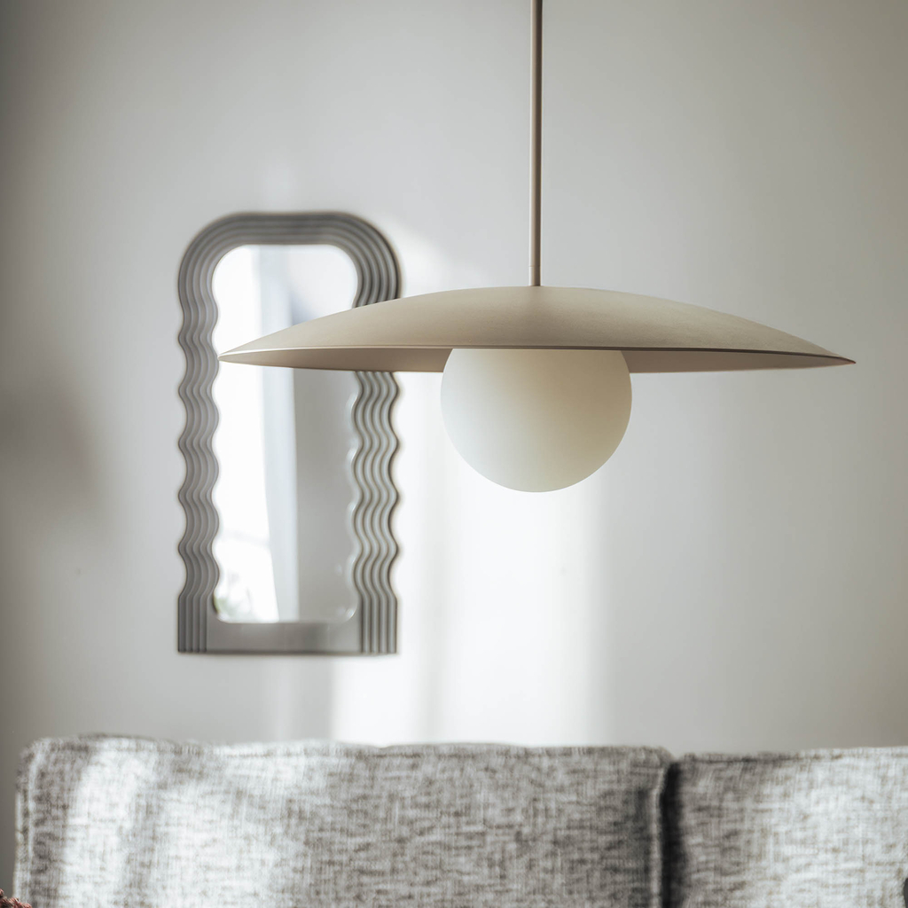 Závěsné svítidlo SLATE SABIA GLASS světle hnědé