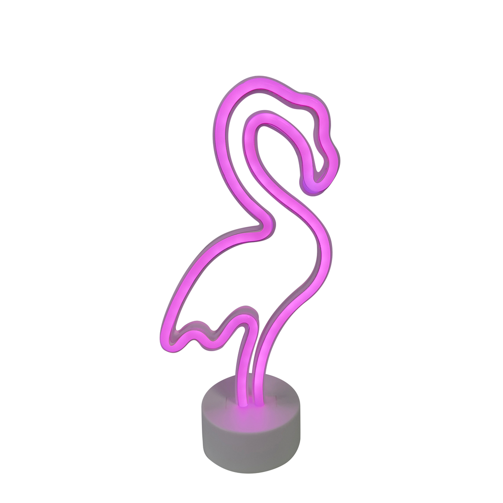 Lampa ozdobna NEON FLAMINGO będzie świetnie wyglądała w pokoju dziecięcym i młodzieżowym lub jako dekoracja na blacie biurka oraz półki.