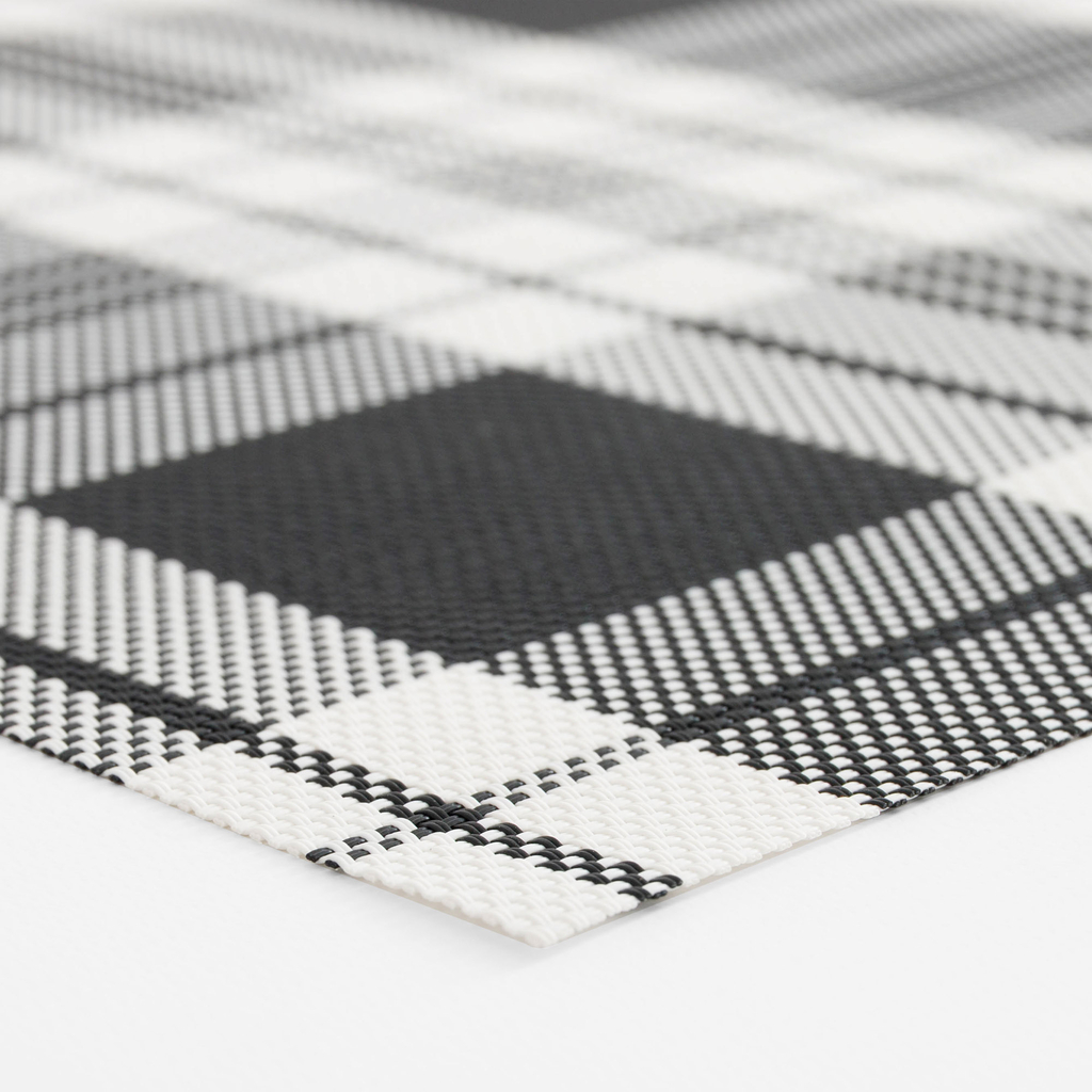 Prostírání mřížka černobílá 30x45 cm