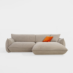 Narożnik taupe FLUFFY prawy