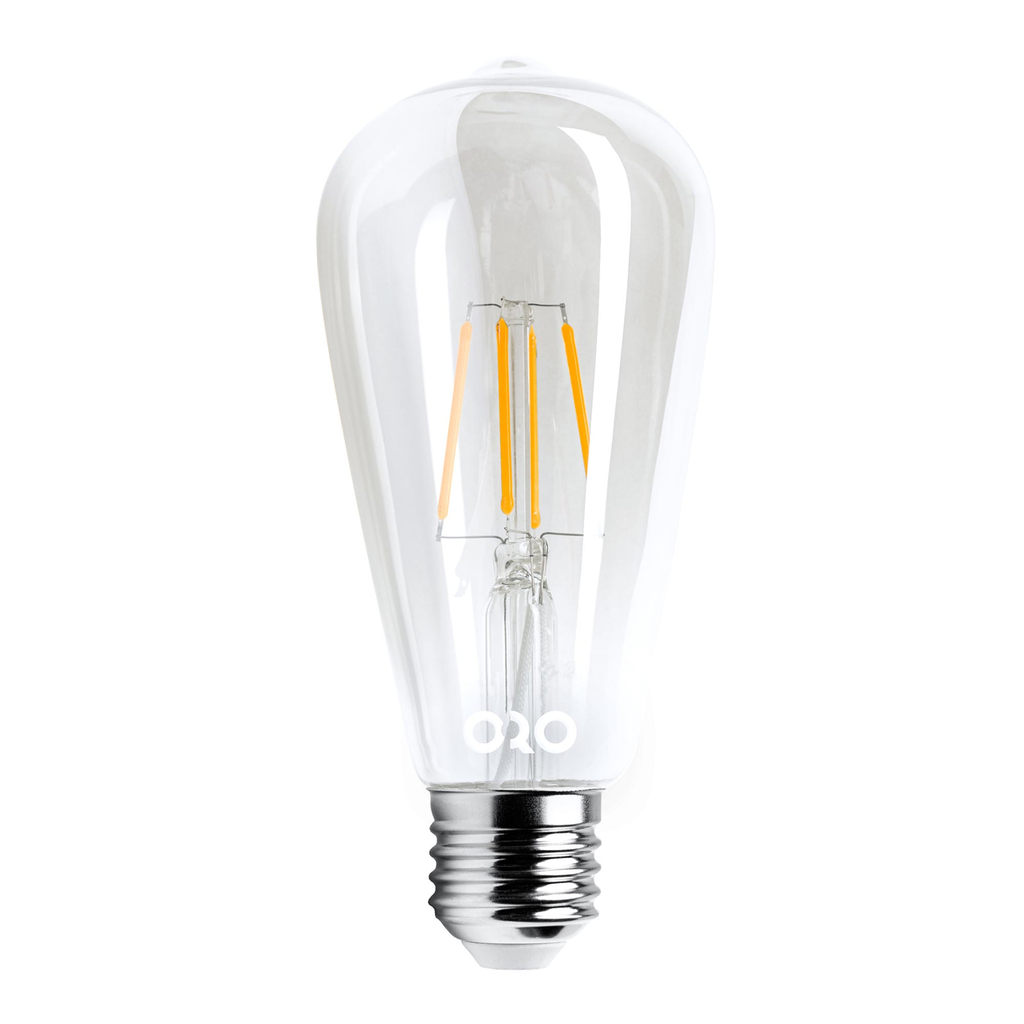 Retro LED dekorativní žárovka E27 8 W neutrální ORO-E27-ST64-FL-CLARO-8 W-DW
