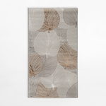 Moderní koberec s listy, 80x150 cm