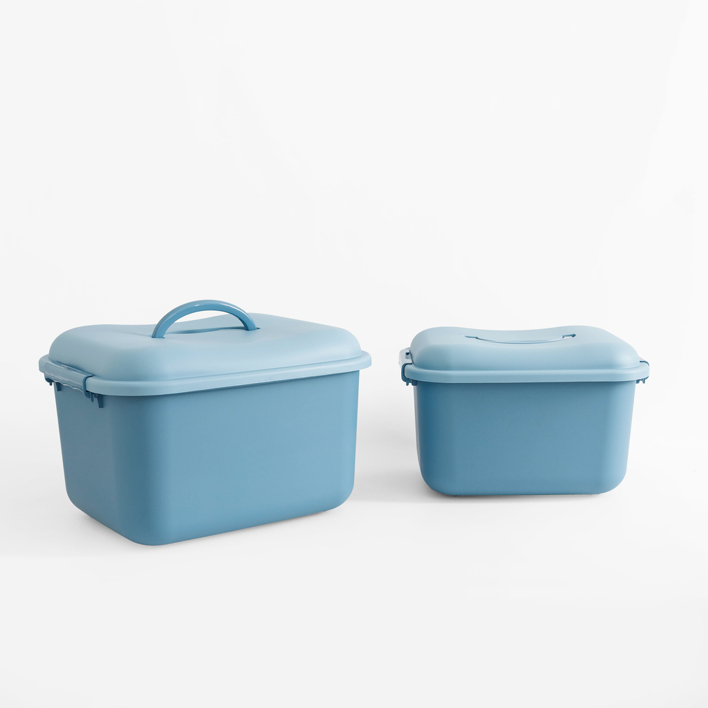 Úložný box na kolečkách modrý 46x37x30 cm