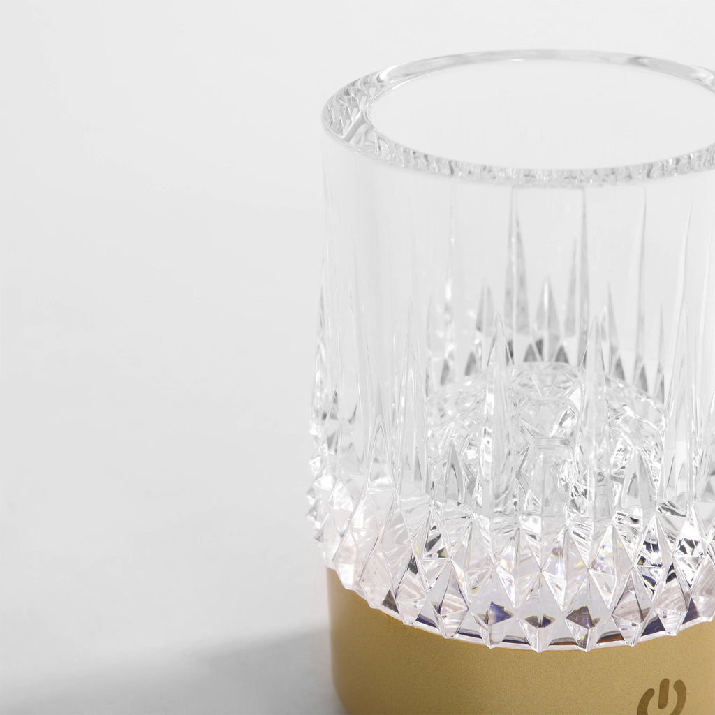 Stolní LED lampa IP44 CRYSTAL zlatá