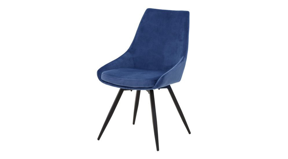 Modrá otočná židle PANKO