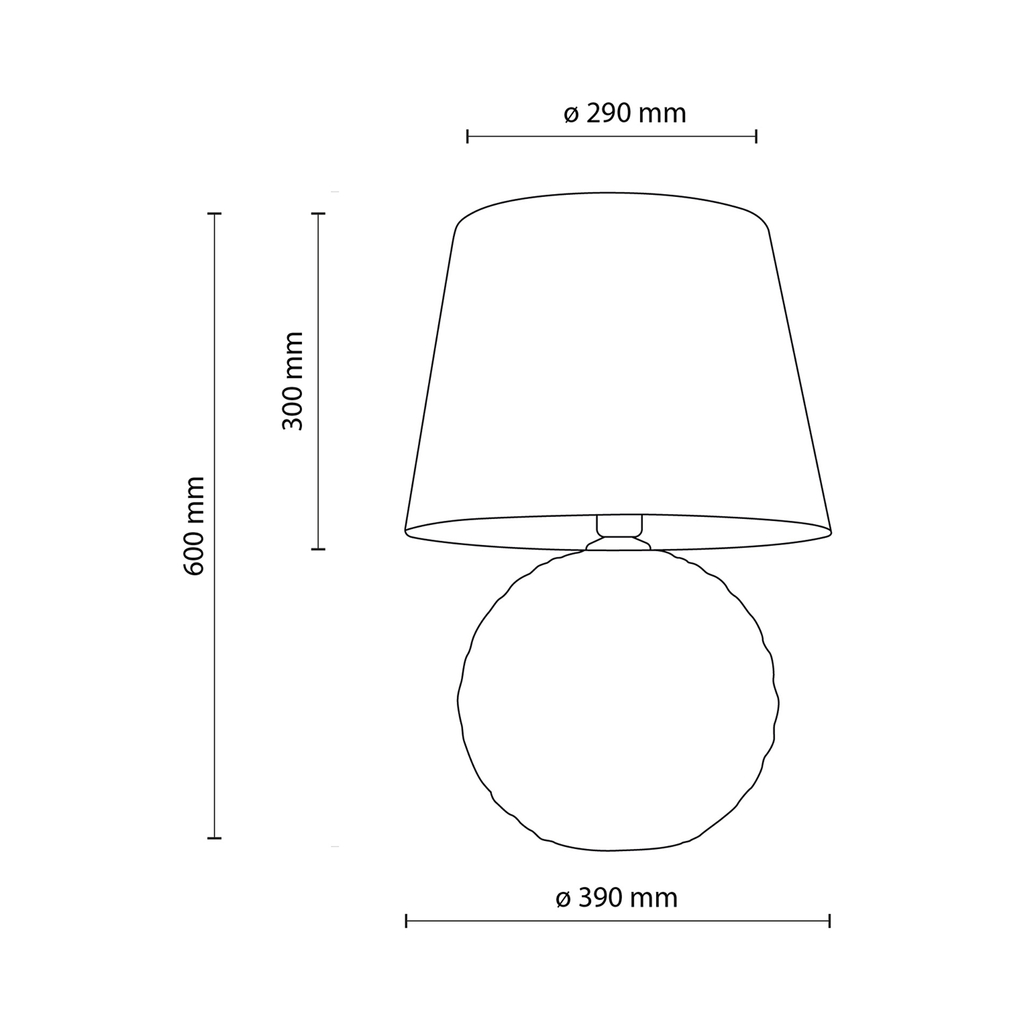 Stolní lampa SANTANA ecru
