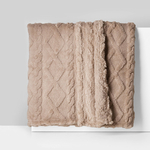 Světle hnědá deka NORDIC 150x200 cm