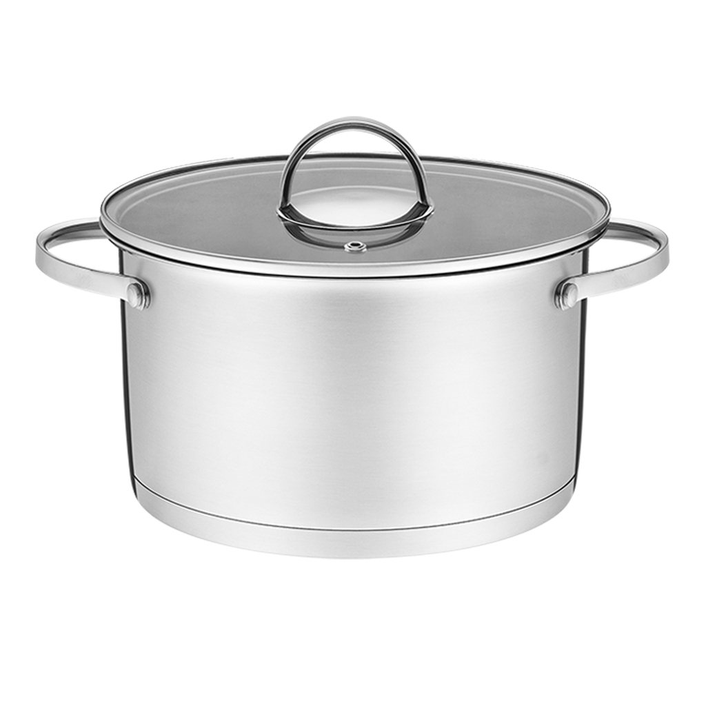 Sada 4 hrnců s poklicemi chrom MILANO