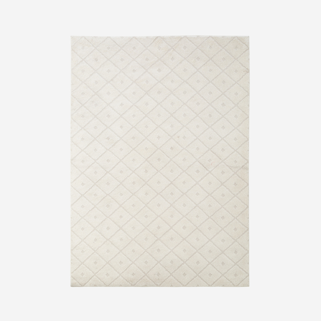 Koberec s geometrickým vzorem LA PASSION krémový 120x170 cm