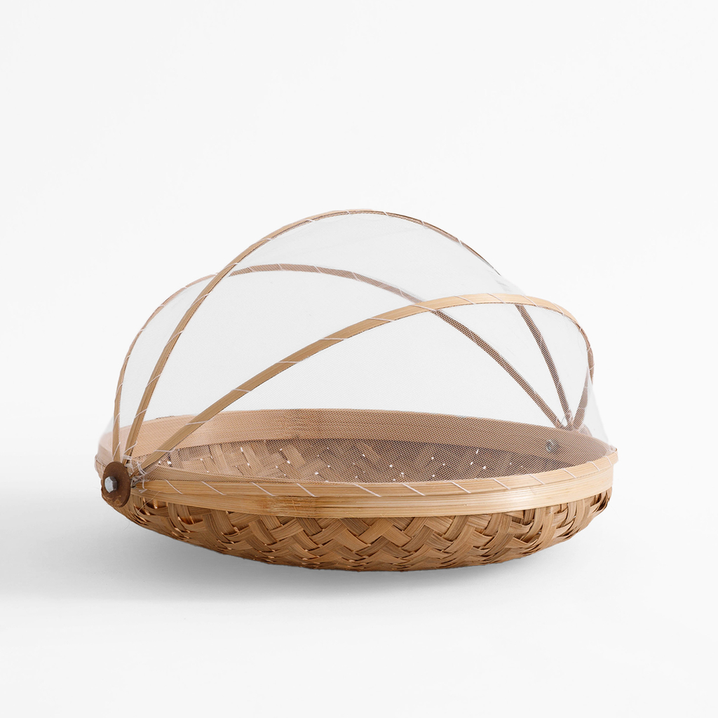 Bambusový košík s moskytiérou 30 cm