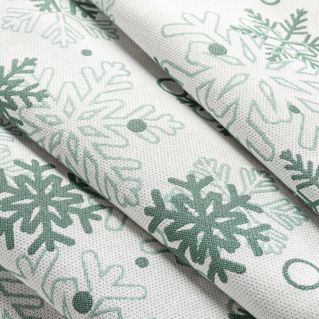 Běhoun se sněhovými vločkami bílý VINTRO 40x120 cm