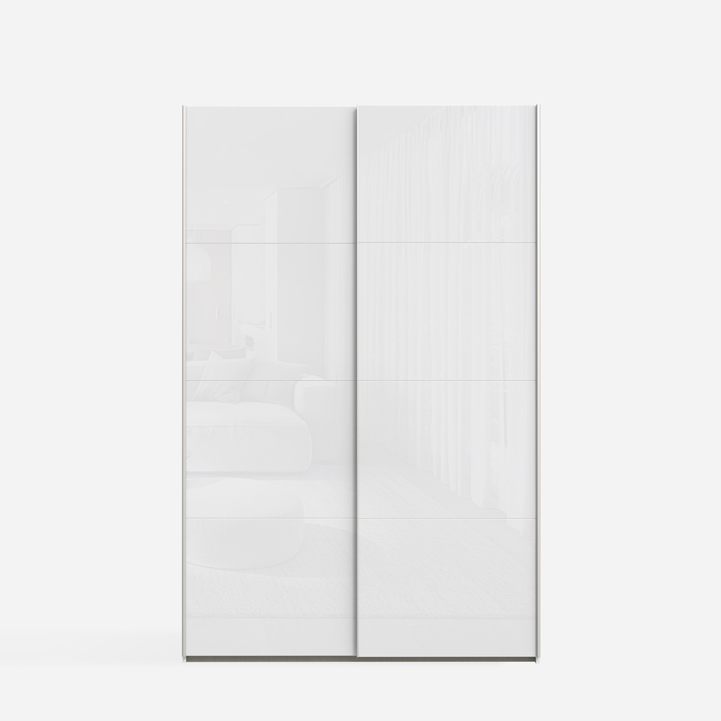 Skříň s posuvnými dveřmi FITIO lesk 150 cm