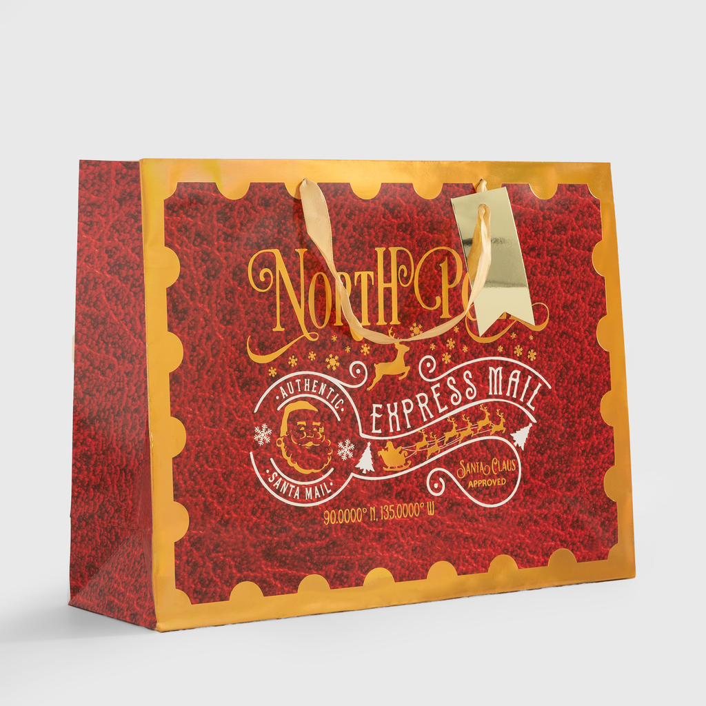 Dárková taška Vánoční expres 30 cm MIX
