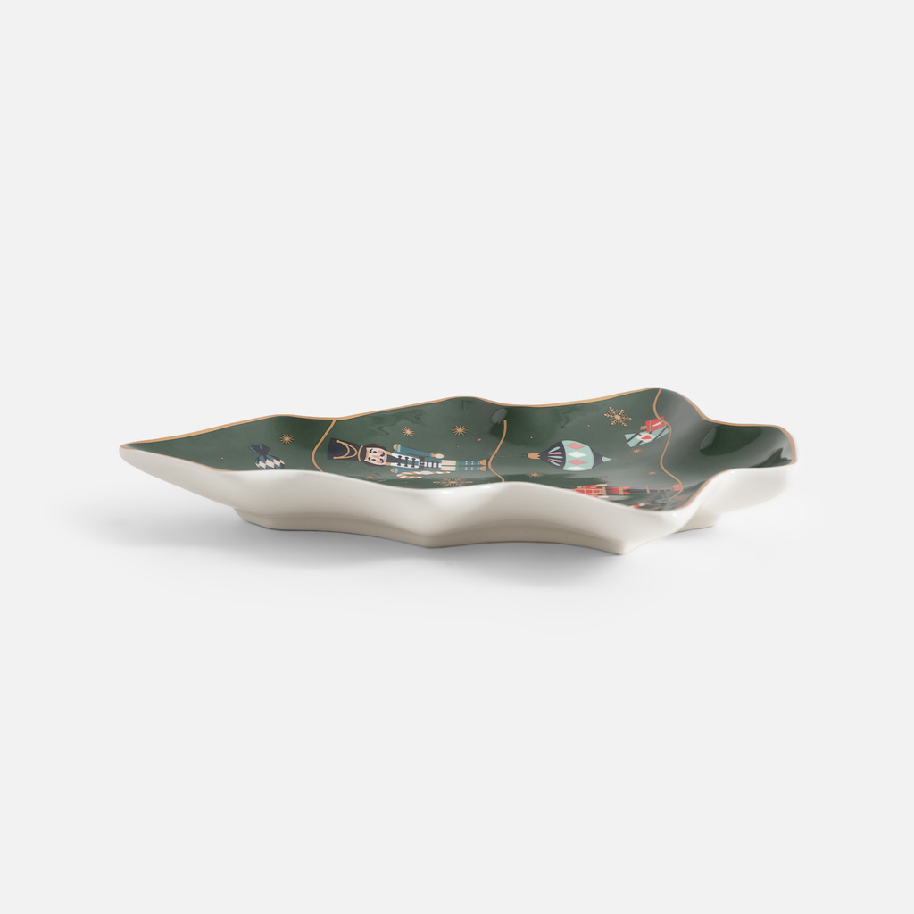 Porcelánový tác ve tvaru vánočního stromku 21,5 cm