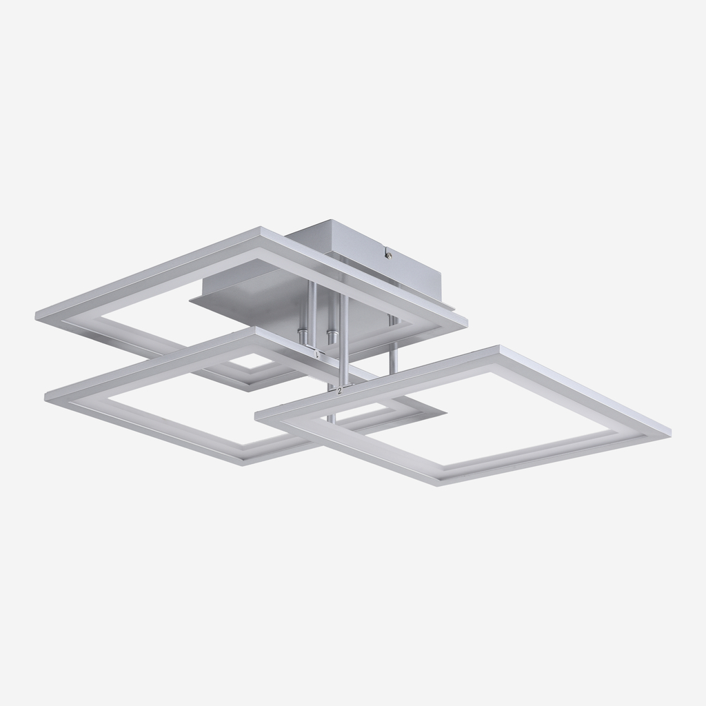 Stříbrné stropní LED svítidlo rám MODESTO