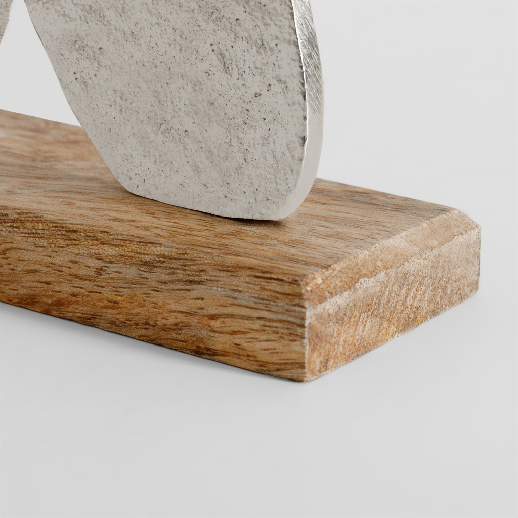 Dekorace vánoční anděl stříbrný 16 cm