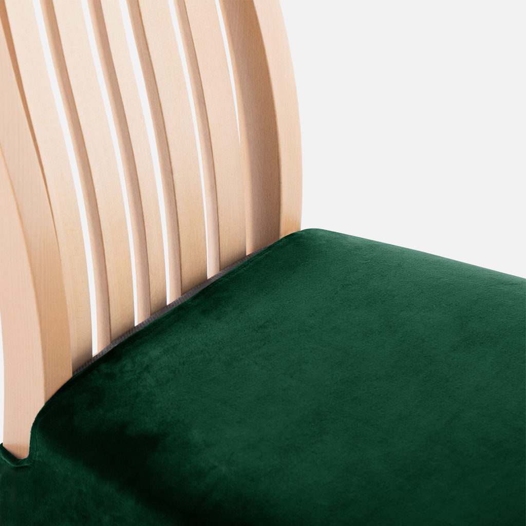 Potah na židli lahvově zelený SENTO 40x40