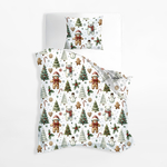 Vánoční povlečení bílé SCANDIC 140x200 cm