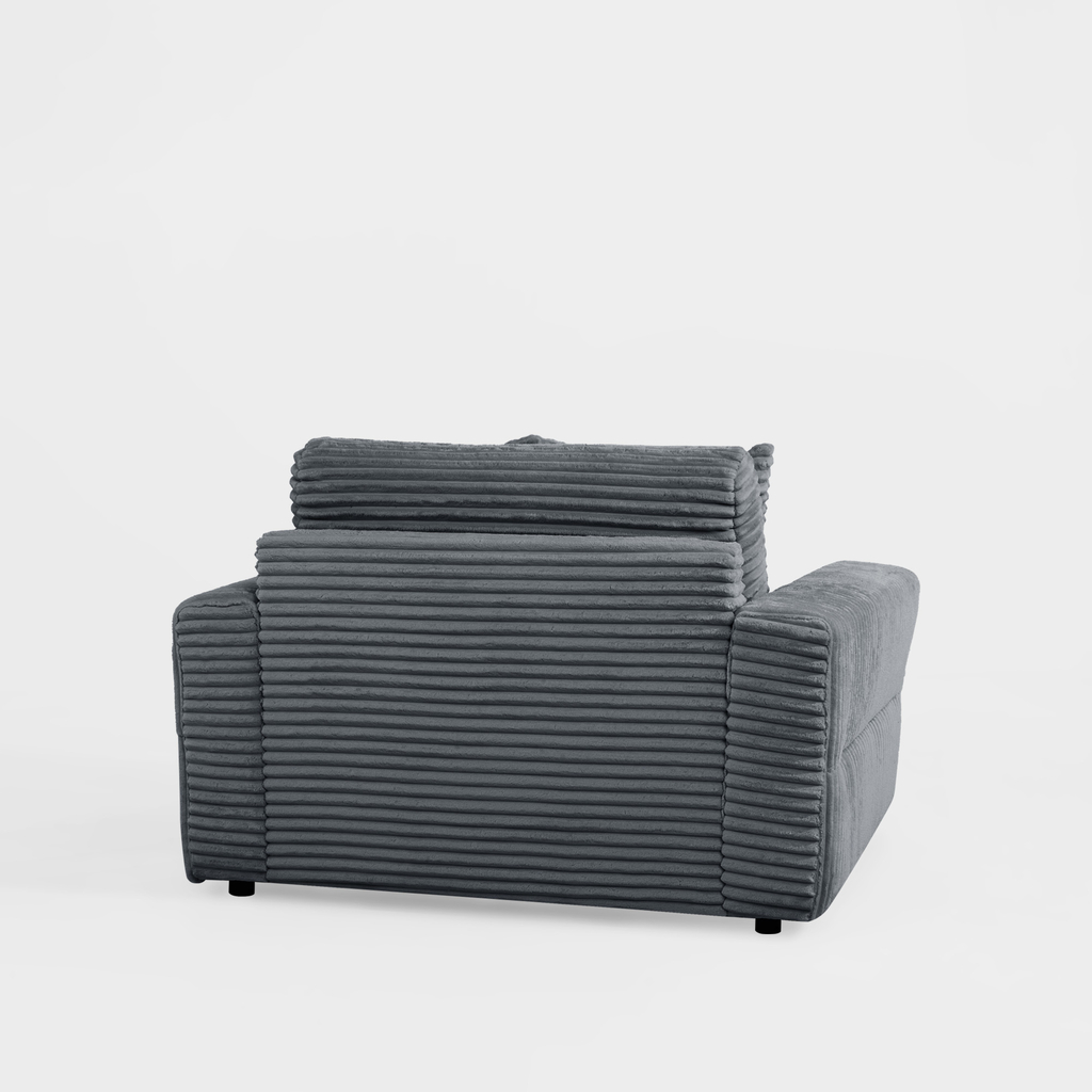 Křeslo loveseat šedé NOEMI