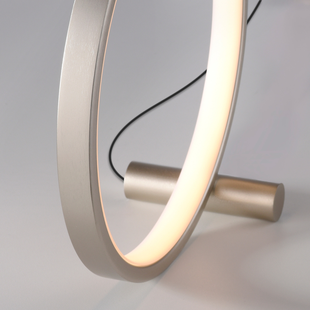 Stříbrná stolní LED lampa MINI RITUS