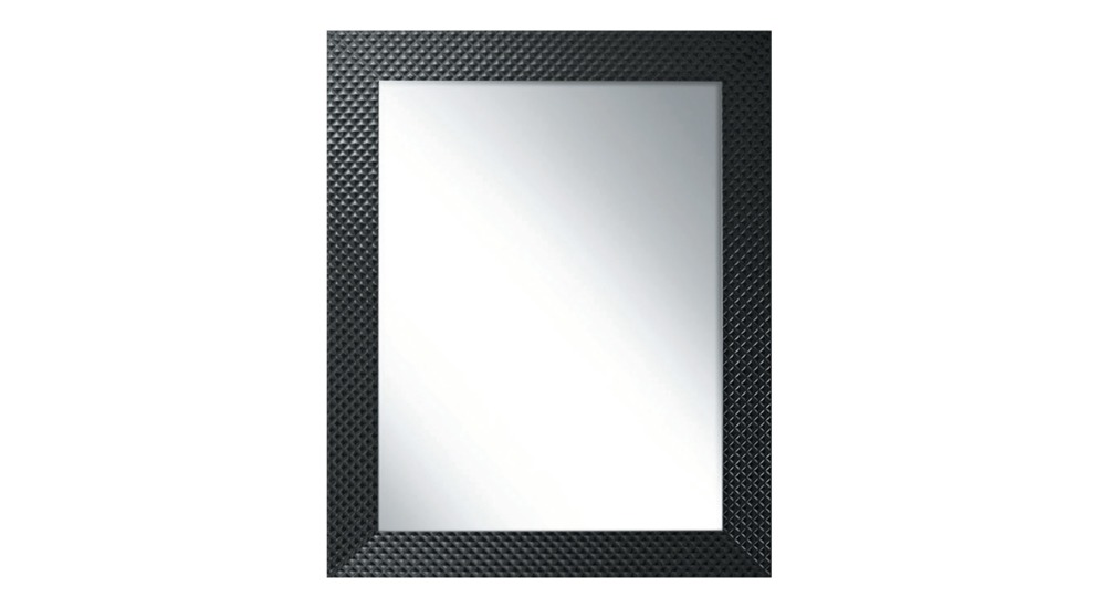 Zrcadlo v černém rámu PIKO 63 x 83 cm