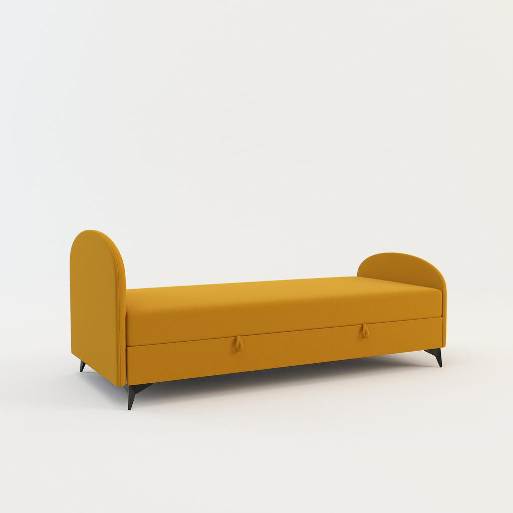 Hořčicová studentská válenda PING 90x200 cm