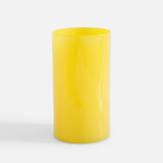 Skleněná váza žlutá LUCA 29 cm