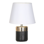 Zlato-černá stolní lampa glamour 26 cm