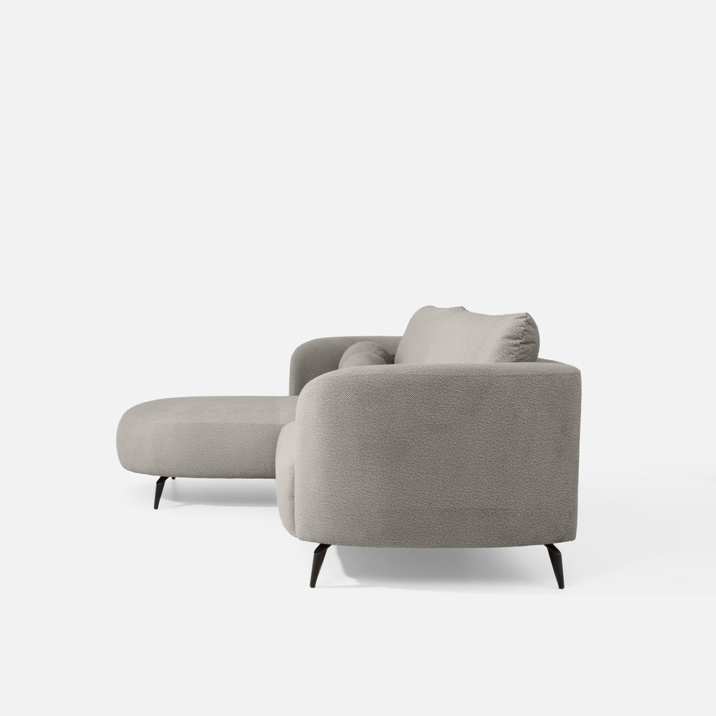 Rohová sedačka šedá RAVELLO levá