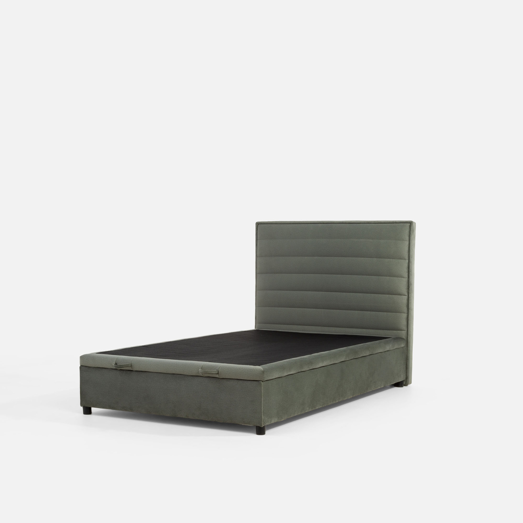 Postel boxspring zelená LAURITA 120x200 cm