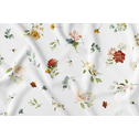 Jarní bílý květinový ubrus 140x200 cm