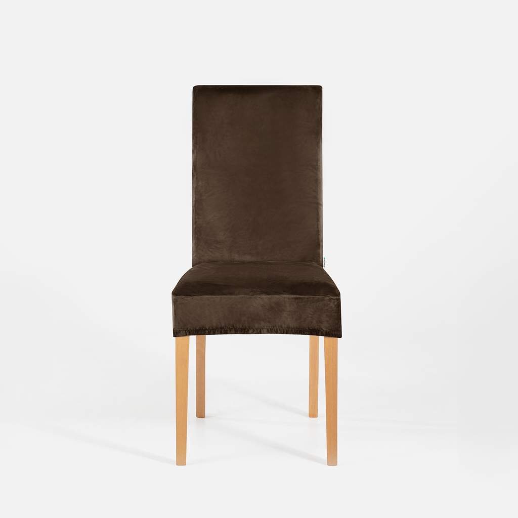 Potah na židli hnědý SENTO 48x48x58 4 ks
