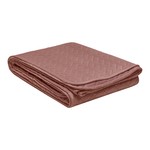 Růžový sametový přehoz VELVET 200 x 220 cm