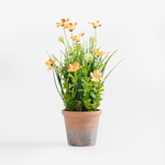 Umělá rostlina v květináči oranžová 36 cm