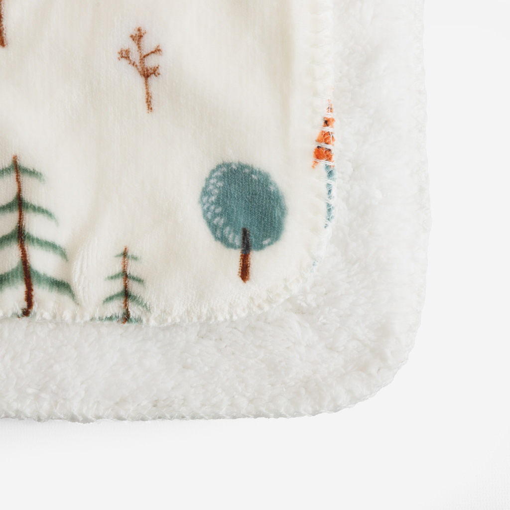 Vánoční deka s domečky SHERPA 150x200 cm