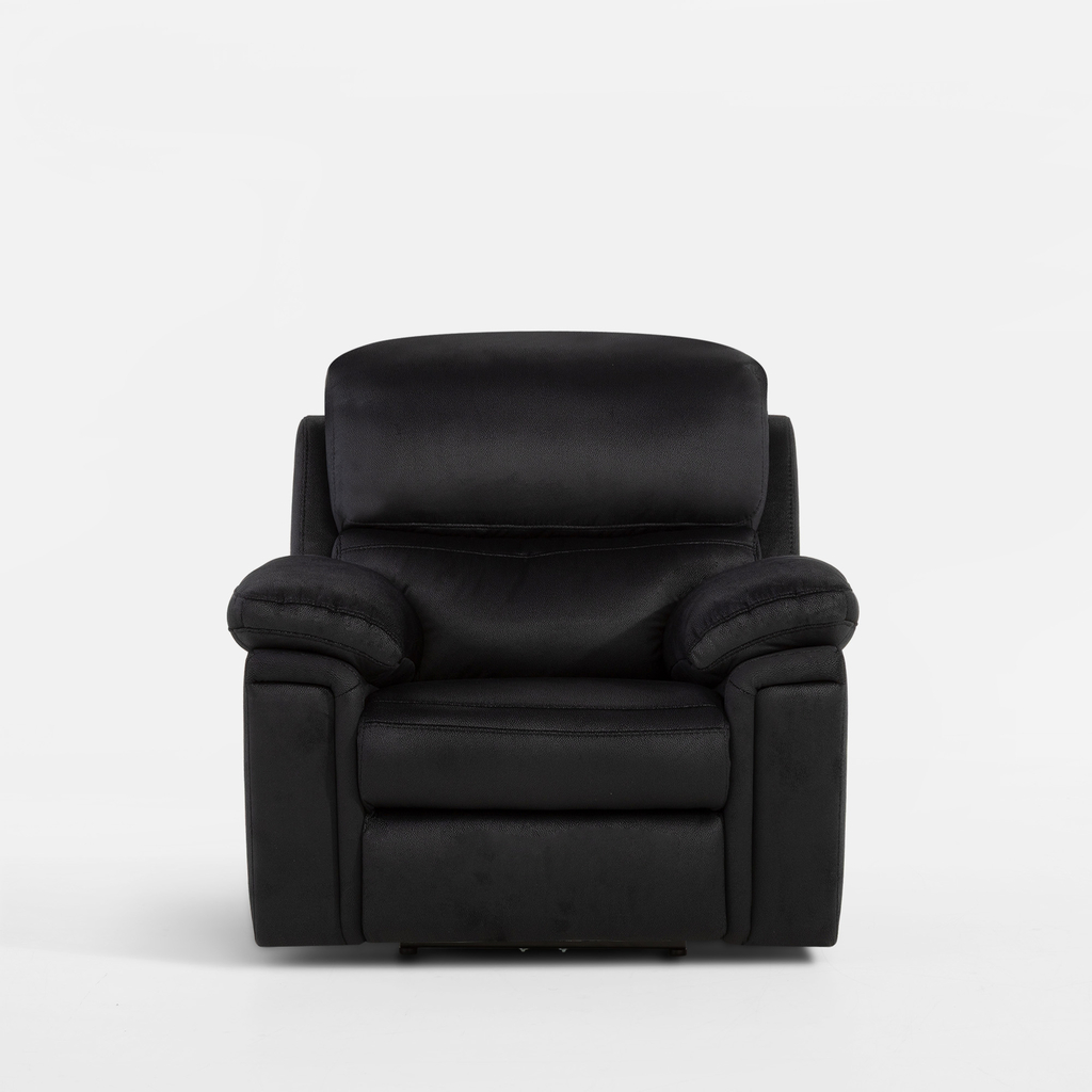 Černé relaxační křeslo s elektrickým polohováním DAKO