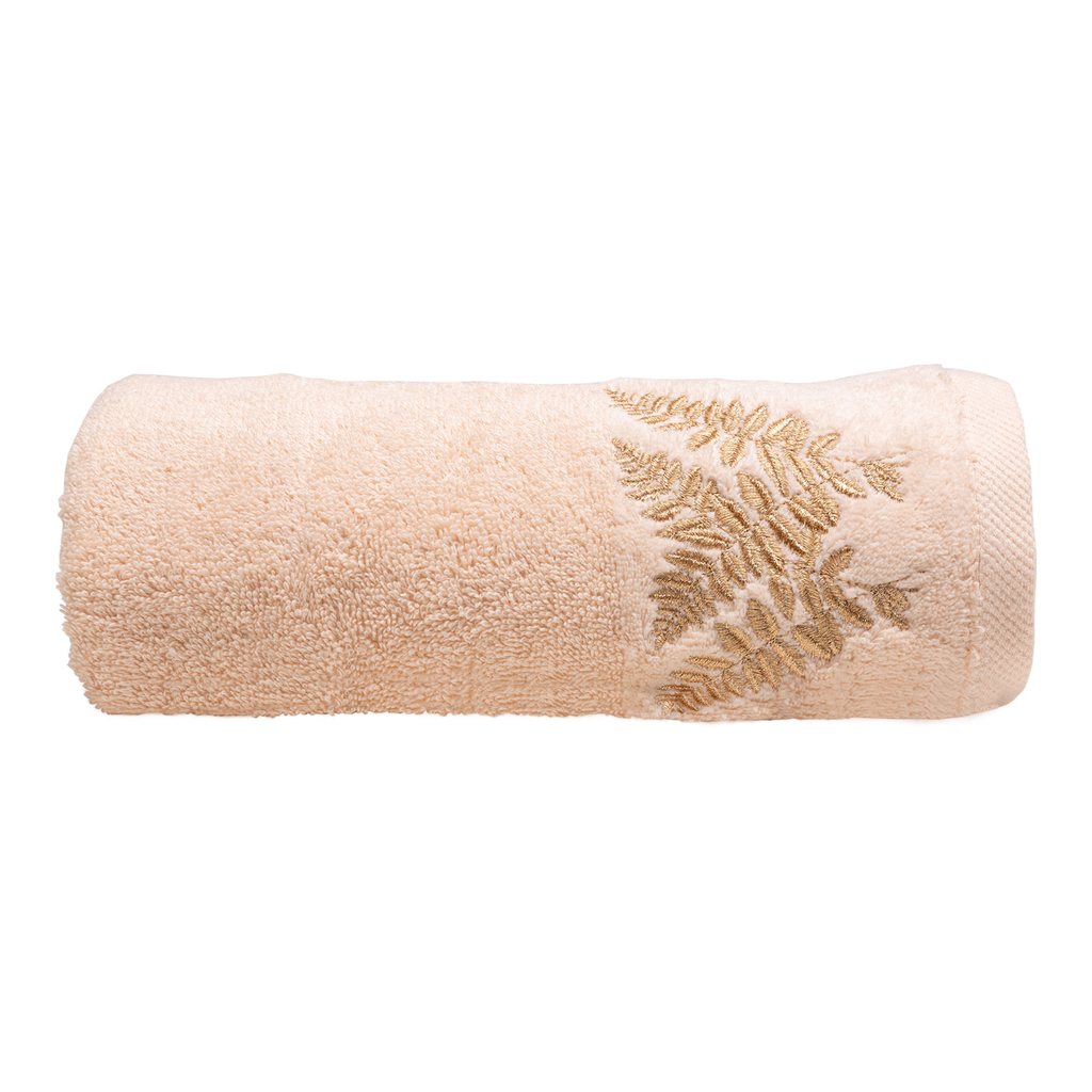 Béžový bavlněný ručník LANNA 50x100 cm