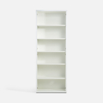 Vysoká knihovna DISEGNO WHITE OFFICE bílý lesk
