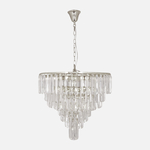 Chromované závěsné svítidlo VERSAILLES v glamour stylu