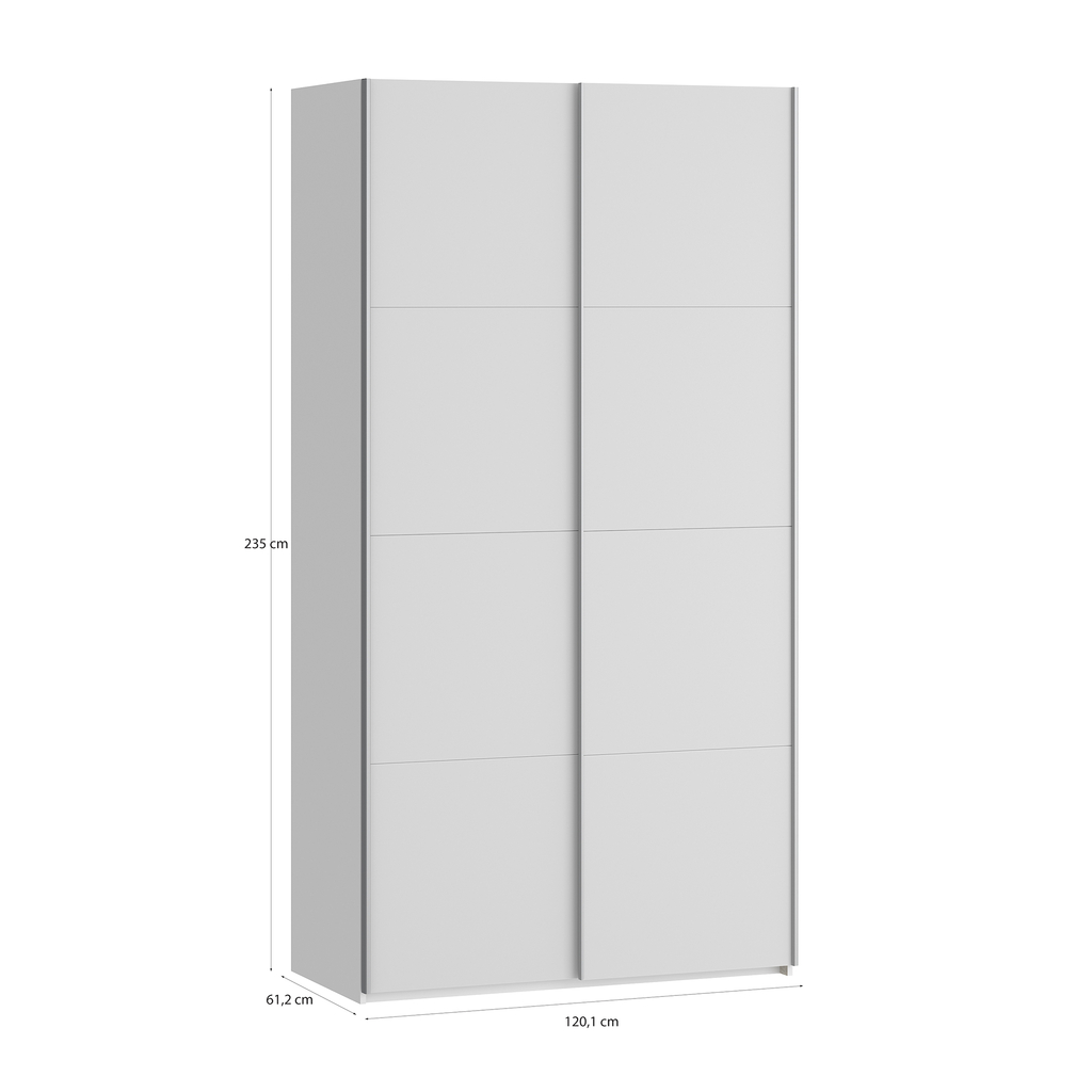 Skříň s posuvnými dveřmi FITIO mat 120 cm