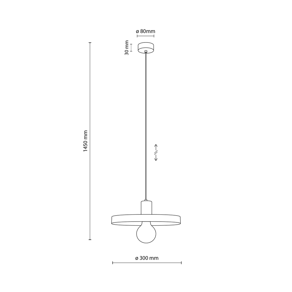 Lampa wisząca SILA GREEN PEAPOD fi 30 cm.