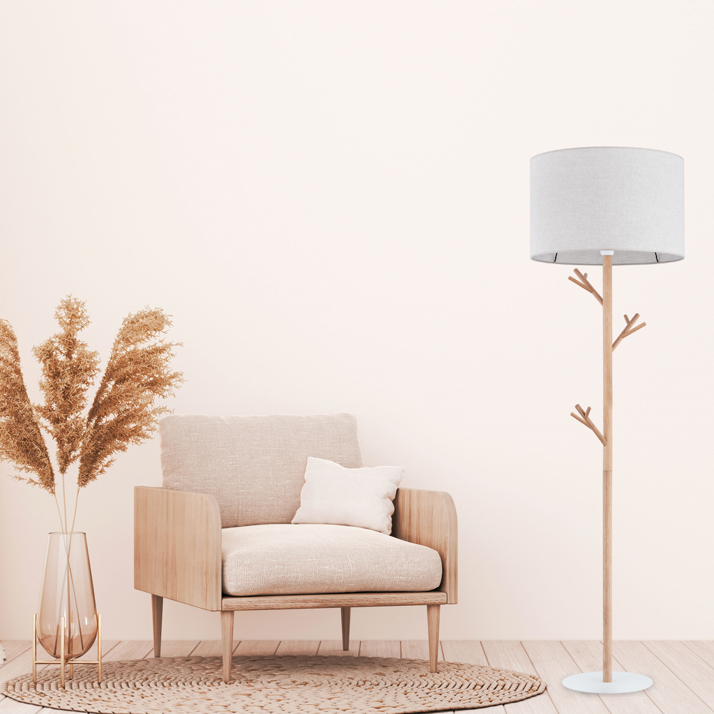 Stojací lampa se stínidlem ALBERO LINEN