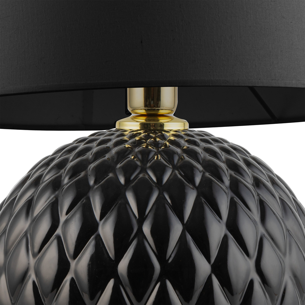 Lampa stołowa czarna SANTANA