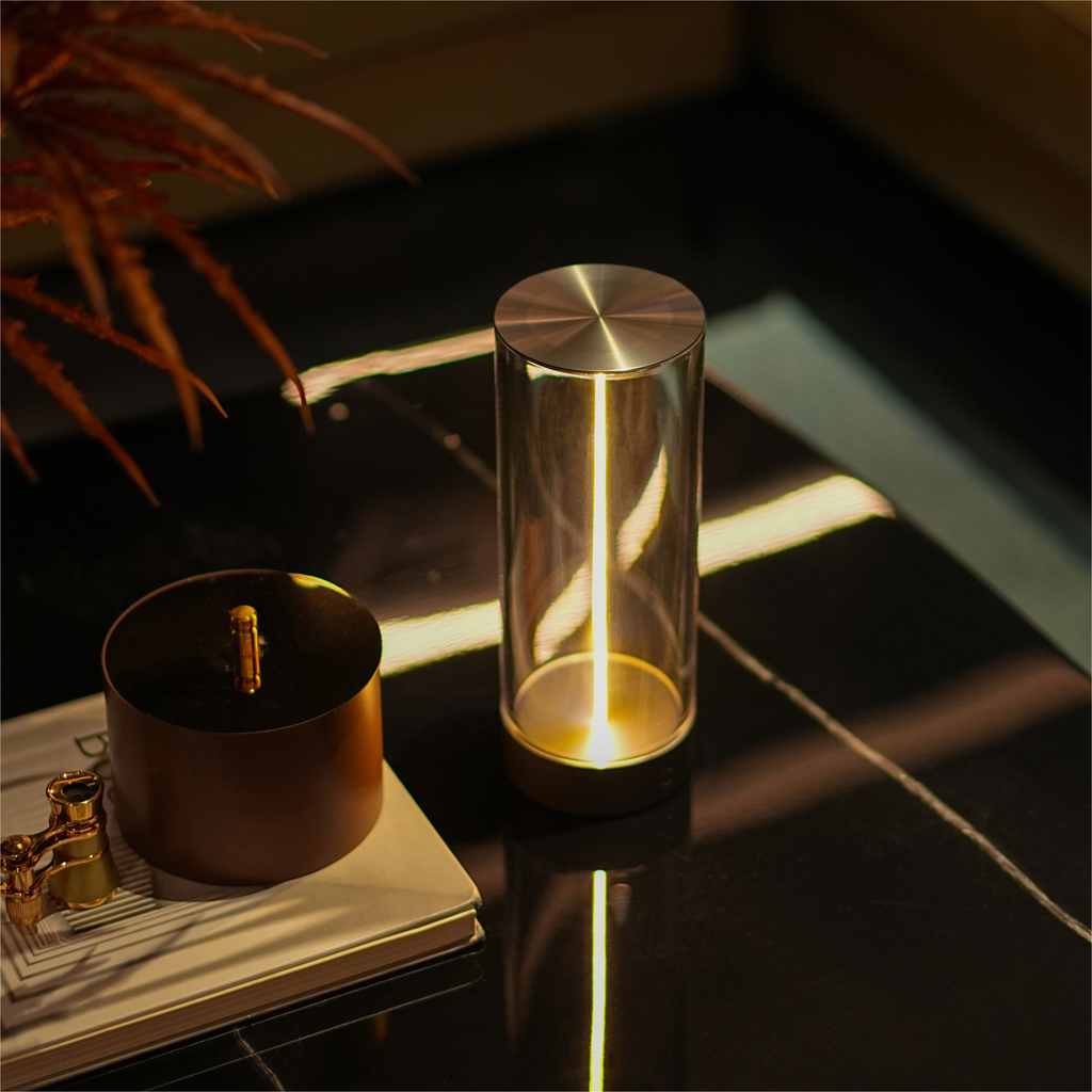 Venkovní stolní lampa s vláknem ESTERNO 24 cm