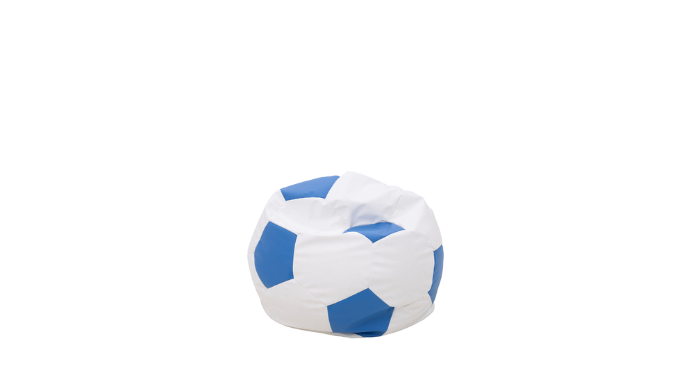 Dětský sedací vak míč bílo-modrý SPORT L