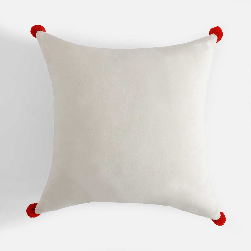 Vánoční povlak na polštář RETRO SRNKA bílý 45x45 cm