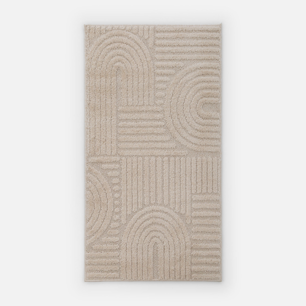 Krémový koberec LA CASA 3D 80x150 cm