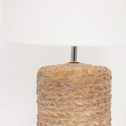 Keramická stolní lampa LUCIA bílá/ratan