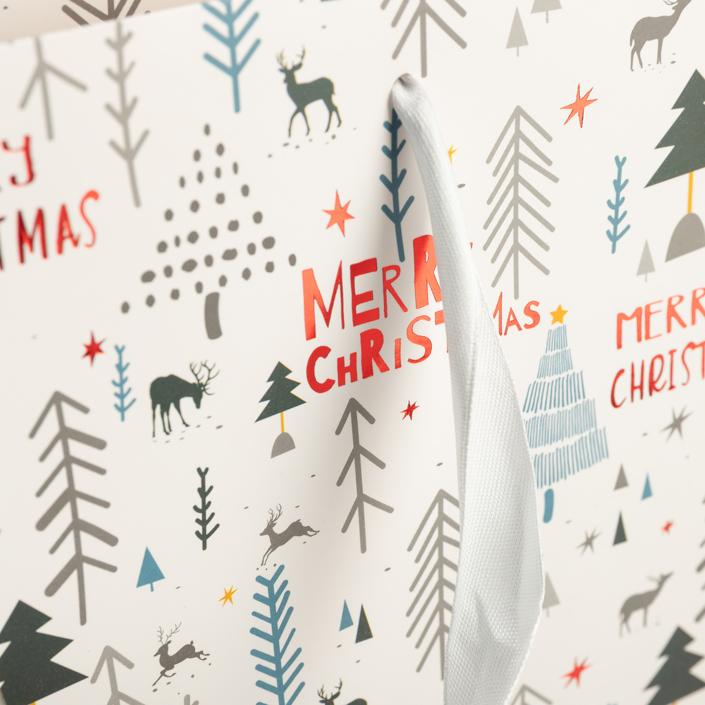 Vánoční dárková taška 34,5 cm MIX