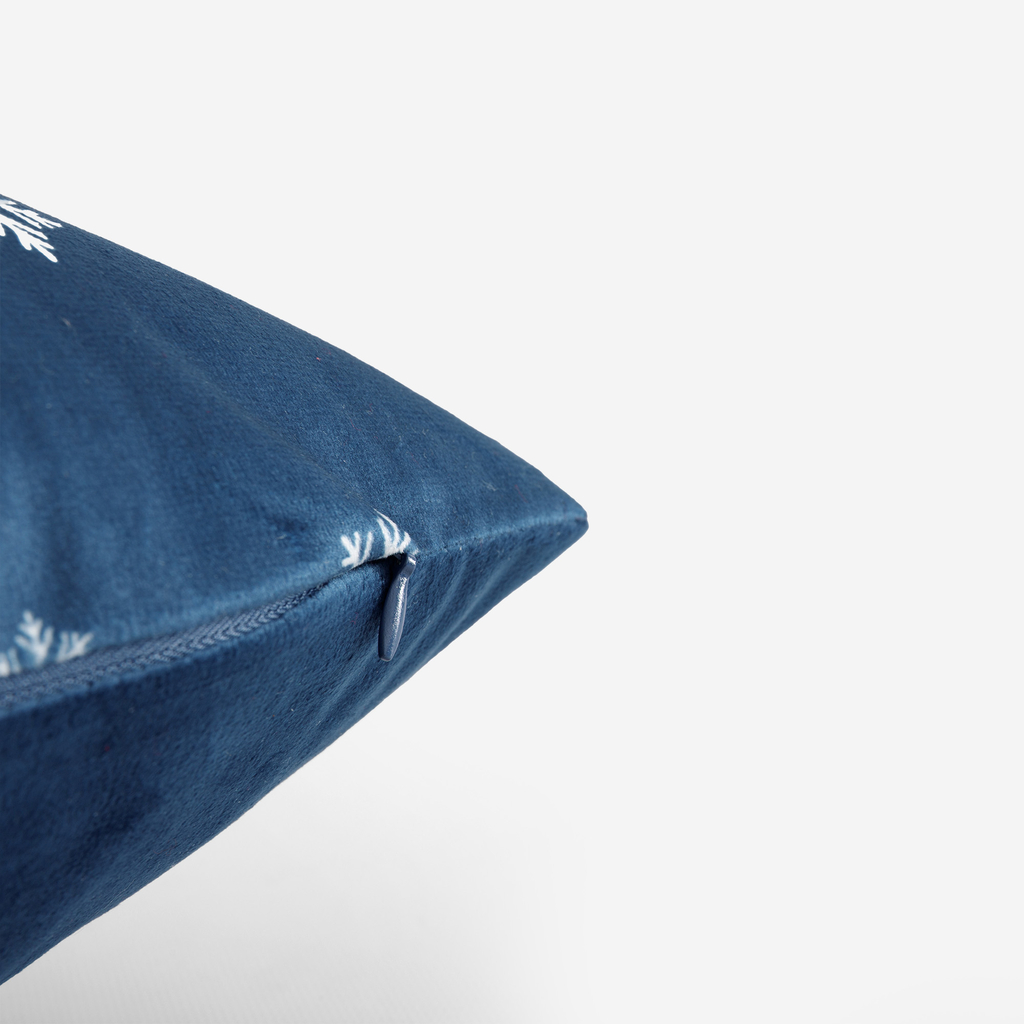 Vánoční povlak na polštář tmavě modrý GIFT 45x45 cm